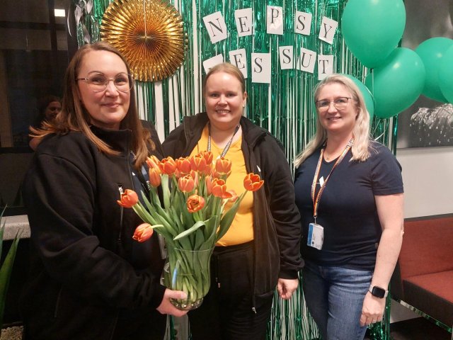 Seinäjoen yksiköiden esittelypiste keräsi runsaasti kiinnostusta Nepsymessuilla