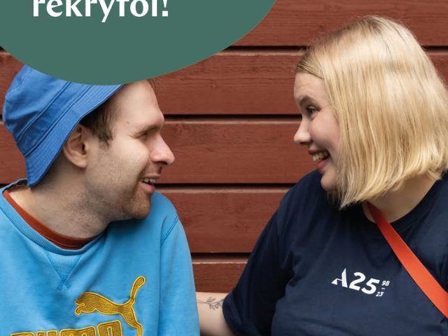 Etsimme kahta ohjaajaa Moreenin asumisyksikköön Seinäjoelle!