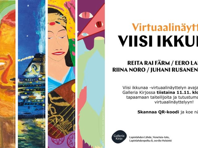 🎨 Viisi ikkunaa -virtuaalinäyttely tuo neurokirjon taiteilijoiden teokset ja ajatukset yhä useampien ulottuville – myös niiden, ...